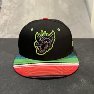 Round Rock Chupacabras Hat Cap Fitted Mens 7 1/8 MLB Baseball New Era